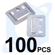 100Pcs Stainless Steel WPC Wall Board Clip Ceiling Fluted Cladding Clip For WPC Wall Panel Clips