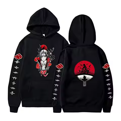 Naruto Akatsuki Cloud Hoodie Unisex Fashion Printed Pullover Autumn & Winter Comfortable Streetwear