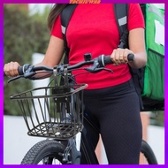 [Tachiuwa2] Bike Front Handlebar Basket with Hooks for Folding Bike 25x18x15cm