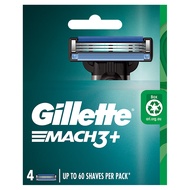 Gillette 吉列 台灣公司貨 Mach3 鋒速系列刮鬍刀頭  4個裝  1盒