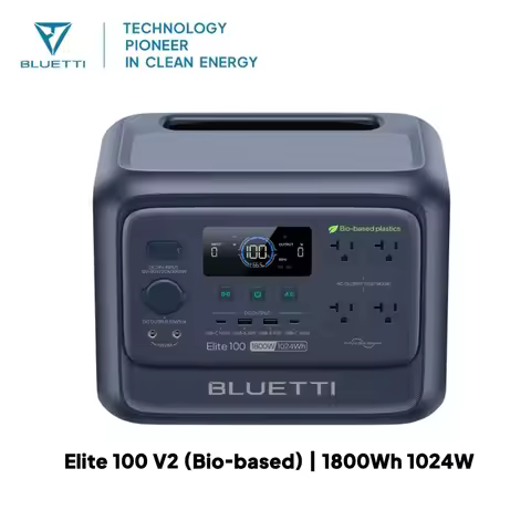 BLUETTI Elite 100 V2 Bio-based Portable Power Station 1800W 1024Wh LFP Battery Backup High Capacity 