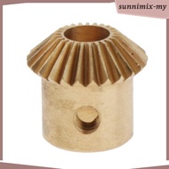 [SunnimixMY] 0.5 Modulus Bevel Gear in Brass, Diameter of 25mm, Hole Range: 3 to 5mm