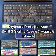 Keyboard Protector Acer Swift 3 SF314, DAY Edition, Swift 5 SF514, Swift X, Aspire S13, Aspire 5 14