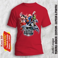 MESIN T-shirts all sizes of Justic League images, 3D DTG machine printing quality
