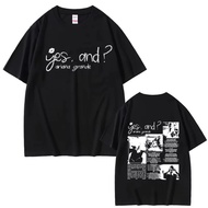Yes Ariana Grande Singer Graphic T-Shirt For Men And Women Hip Hop Style Casual Unisex Fashion Overs