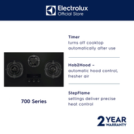 Electrolux 700 Series 90cm Built-in Gas Hob With 3 Cooking Zones - EHG9367MF