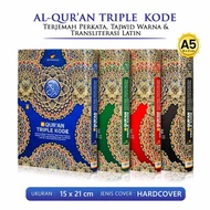 Small Quran A5 15 x 21 Cm Al Quran Learning Triple Code Size A5 Color Tajweed Transliteration Transl