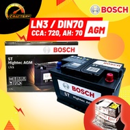 LN3 AGM 70AH DIN70 LN3 Bosch AGM Dynamic Car Battery Bateri Kereta | MERCEDES BMW F45 Volvo Proton X