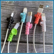 JS PACKAGE 5PCS SPIRAL CABLE END PROTECTOR CABLE PROTECTOR/ CABLE PROTECTOR/ Spiral Cable Protector 
