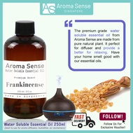 Aroma Sense Frankincense Scent Water Soluble Essential Oil (250ml)  - Fresh &amp; Long Lasting Fragrance for Aroma Diffusers, Air Revitalizers, Air Purifiers, Humidifiers