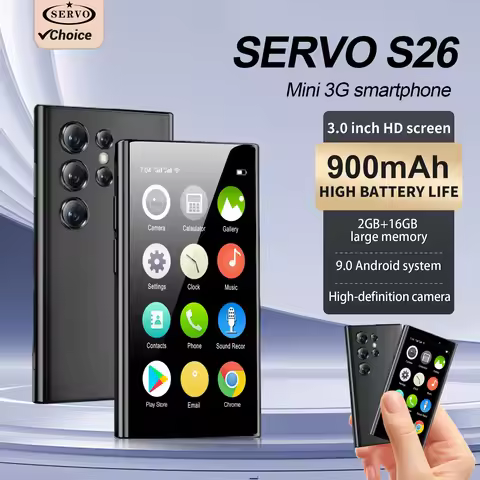 SERVO S26 Mini Android Smartphone 3.0" Display Dual SIM 3G WCDMA Tiny Phone Face Unlock 2GB+16GB Pla