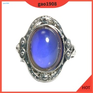 GAO* Vintage Unisex Mood Changing Color Ring Adjustable Temperature Control Band