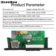 Dipprun DC6-18V 2*20W với bộ khuếch đại công suất Bluetooth Bảng Giải Mã MP3 FM Bộ giải mã