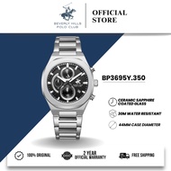 Beverly Hills Polo Club BHPC Jam Tangan Lelaki Men's Stainless Steel Quartz Watch BP3695Y