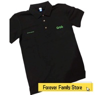 EMBROIDERY LOGO BLACK POLO SHIRT FOR GRAB DRIVER