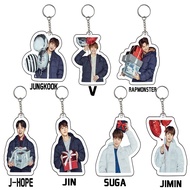 BTS BTS BTS Acrylic Metal Keyring Keychain