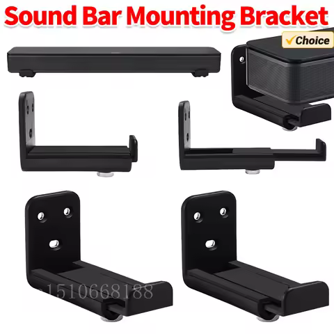 Sound Bar Mounting Bracket Universal Soundbar Speaker Wall Holder Drywall Sound Bar Wall Bracket for
