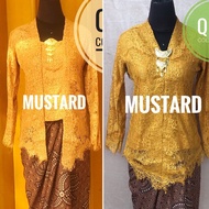 KEBAYA LACE KUNING MUSTARD - BAJU SAHAJA