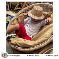 kids buri hat - fringes or plain - Natural Material - boys - girl - unisex