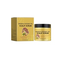 Ginger & Coconut Oil Scalp Scrub – Gentle Exfoliating Scrub to Help Cleanse & Refresh Scalp, Suitabl