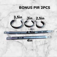 Racing exhaust bracket clamps complete sizes BONUS PIR 2PCS