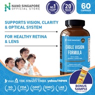 Lutein Eagle Eye Vision (60s) Max Lutein Strength - Bilberry + Grape Seed + Lycopene for Eye Health