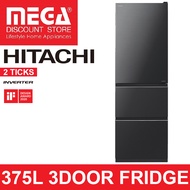 HITACHI R-S38KPS 375L 3-DOOR FRIDGE (2 TICKS)