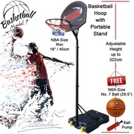 AL-DA PORTABLE BASKETBALL HOOP F - RIM BOLA BASKET RING OUTDOOR INDOOR