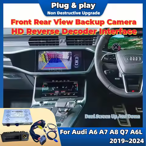Reverse Camera Kit Special For Audi A6 A7 A8 Q7 A6L 2019~2024 Original Screen Plug & Play HD Night V