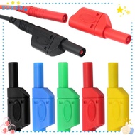 SUSSG Banana Plug, 4MM Black Red Banana Plug Connector, Adapter Stackable Banana Plug Wire Solder El