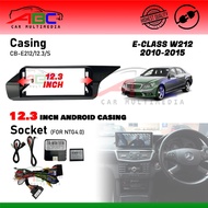 ABC Car 12.3 Inch Android Player Casing For Mercedes Benz E-Class W212 NTG 4.0 & NTG 4.5 2010 2011 2
