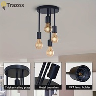 Modern Nordic Restaurant Chandelier Four Black Gold bedroom study Table Bar Small Simple Creative Nordic Dining Room Lamps