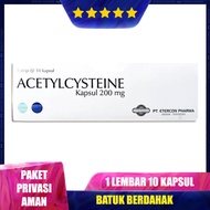 Obat Batuk berdahak Yang Ampuh dan Manjur Acetylcysteine Kapsul 200mg Kimia Farma | Membantu Atasi B