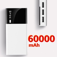 original genuineHigh capacity Power Bank 60000mAh Portable Charging PowerBank 30000 mAh USB External Battery Charger F