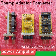 Dual Single DIP8 To Single OP-Amp Opamp ADAPTER Converter สำหรับ NE5534 AD797 OPA627 Op ถอดรหัสเครื่องขยายเสียง