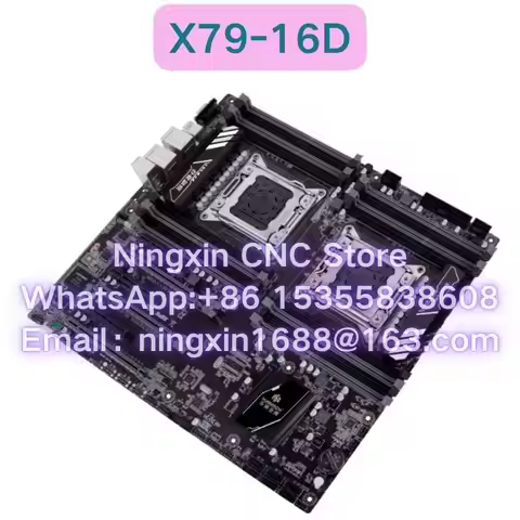Brand New Huananzhi Dual CPU Socket Motherboard LGA2011 DDR3 Video Output 2 Gigabit Ethernet Ports X