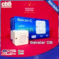 BRIGHT-G OB SAKLAR ENGKEL BG-701 SAKELAR TUNGGAL SEGI SINGLE SWITCH