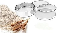 Spinfluencs 4 in 1 Stainless Steel Interchangeable Sieve Set, Flour, Spices, Food Strainers, Atta Chalni, Atta Maida Strainer (Set Of-04 Chalni)