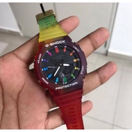 GSHOCK GA2100 TMJ JELLY RAINBOW-jam tangan murah