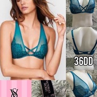 Victoria's Secret Very Sexy Unlined Plunge Bra Teal Blue size 36DD