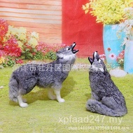 Wolf Crafts Little Wolf Doll Model Simulation Animal Decoration Plush Toy Simulation Wolf Totem Doll
