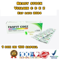 Vitamin CDEZ FASFIT CDEZ 1 Box isi 100 Kapsul Seperti Caviplex CDEZ