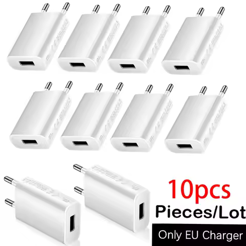 Universal 5V 1A USB Wall Travel Charger Head Power Adapter Portable EU Plug Charging For Mobile Phon