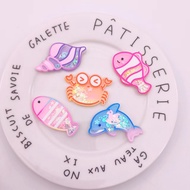 Acrylic Ocean Series Small Fish Children Girl Heart Jewelry Phone Case Key Ocean Style