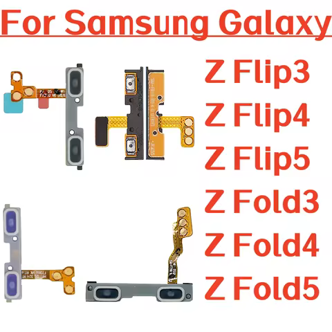 Power On Off Volume Side Button Flex Cable for Samsung Galaxy Z Flip3 4 5 Galaxy Z Fold3 4 5