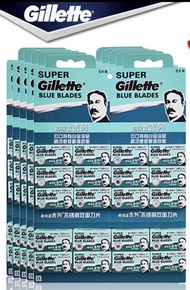 ใบมีดโกนอย่างดี Gillette รุ่น Super Blue Blades Genuine Premium Grade ของแท้ 5ใบส่งจาก กทม.รอไม่นาน