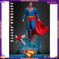 Terdapat dalam stok HotToys HT1/6 MMS812 Versi Baru Superman Little Krypton Set Model Boleh Digerakk