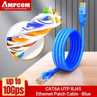 AMPCOM CAT6A UTP/STP Network Cable for Ultra-Fast Network Performance - High Speed 10G 500MHz Router