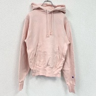 古著 Champion Reverse Weave 粉紅色衛衣/連帽衫，XS 碼