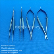 Dental Instruments 16Cm Ophthalmic Surgical Instruments Titanium Scissors+Needle Holders +Tweezers  Surgical Tools